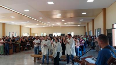 Festa em Louvor a SÃ£o SebastiÃ£o em Campo do Bugre Marcou Encerramento do Ciclo do Padre Edinaldo Mendes